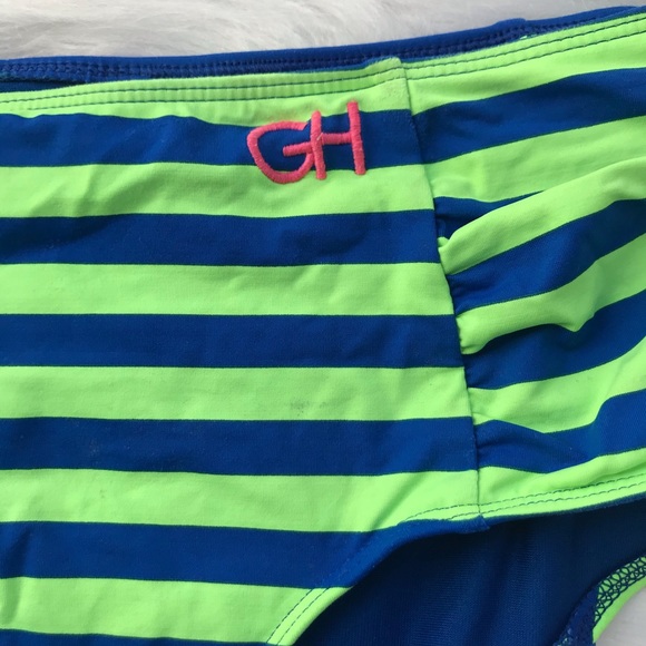 Hollister High Waisted Stripped Swim Bottom - Picture 2 of 4